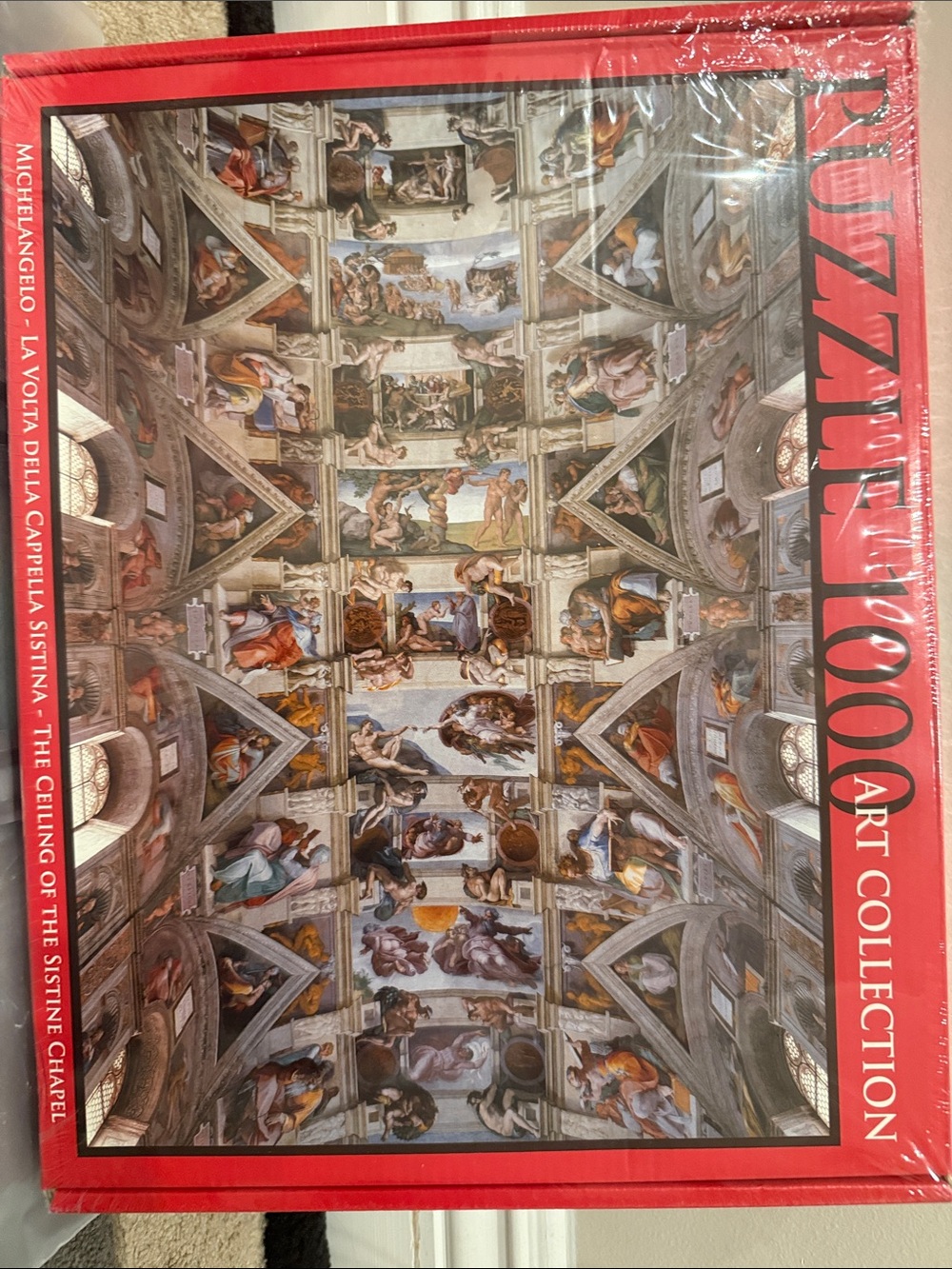 Tart Collections Puzzle 1000 Piece - Red with Multicolor Artwork